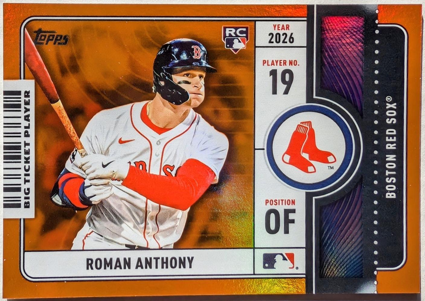 Roman Anthony [Orange Sandglitter] #189 Prices | 2026 Topps