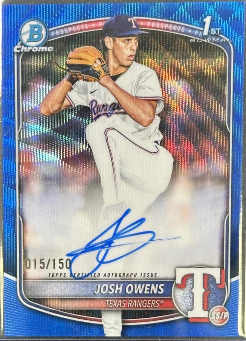 Josh Owens [Blue Wave Refractor] #CPA-JO