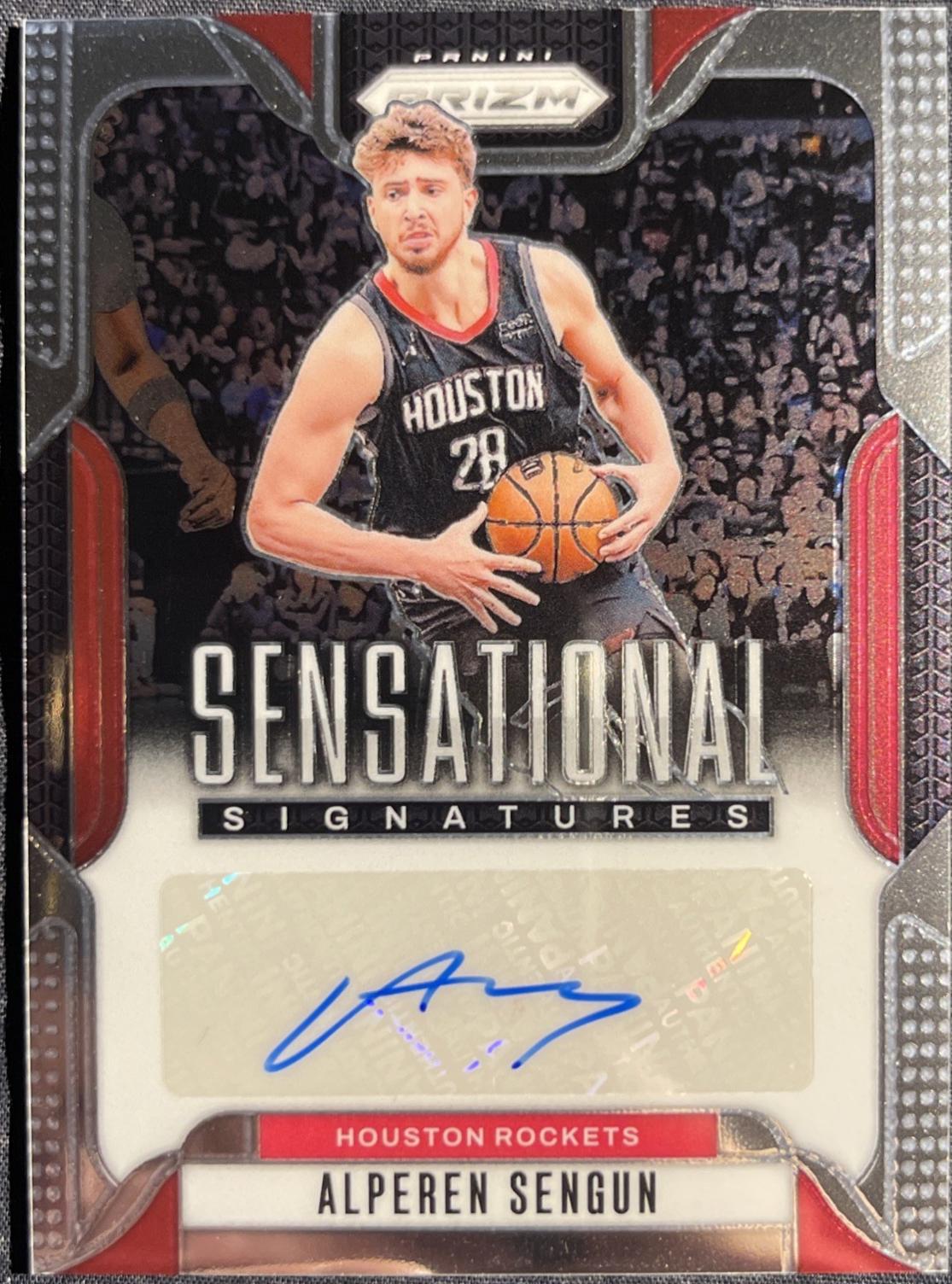 Alperen Sengun #SS-ASR Basketball Cards 2024 Panini Prizm Sensational Signature