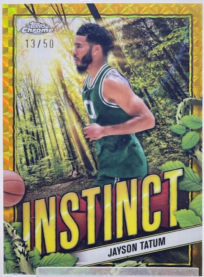 Jayson Tatum [Gold Geometric Refractor] #INS-12