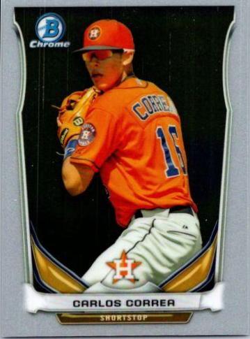 Carlos Correa #CTP-3 2014 Bowman Draft Picks Top Prospects Baseball