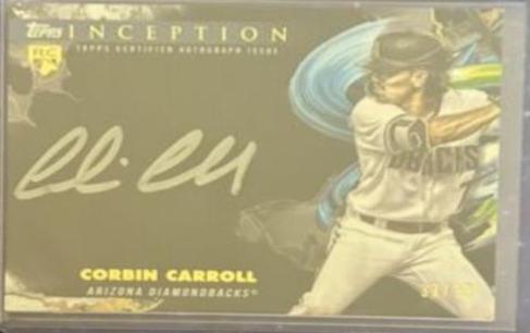 Corbin Carroll #ISS-CC Baseball Cards 2023 Topps Inception Silver Signings