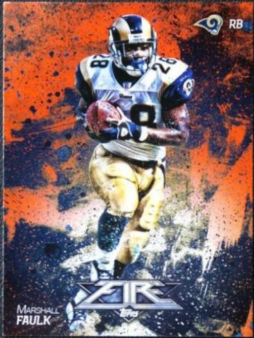 Marshall Faulk #7 Football Cards 2014 Topps Fire