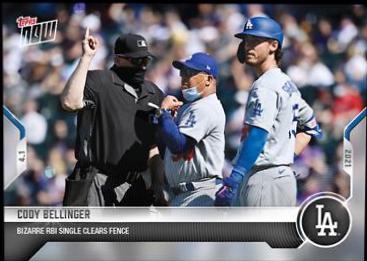 Cody Bellinger #4 Baseball Cards 2021 Topps Now