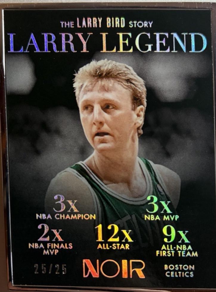 Larry Bird #247 2024-25 Panini Noir Basketball