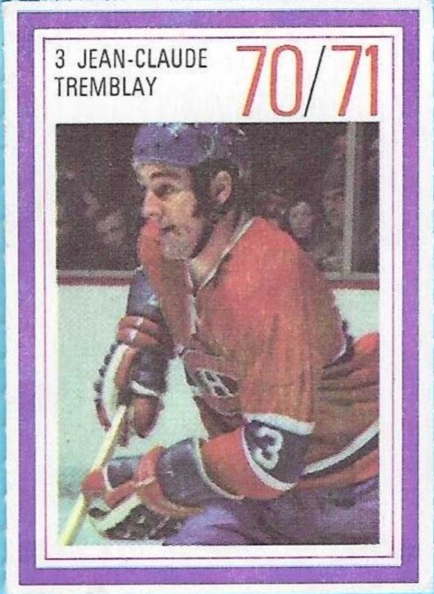 Jean Claude Tremblay Hockey Cards 1970 Esso Power Players