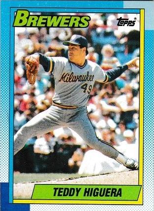 Teddy Higuera #15 Baseball Cards 1990 Topps
