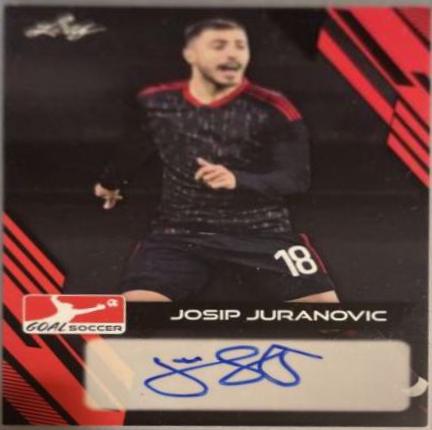 Josip Juranovic #BA-JJ1 2023 Leaf Goal Autographs Soccer
