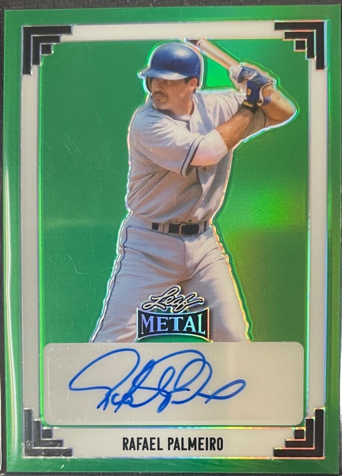 Rafael Palmeiro #91A-RP1 2024 Leaf Metal 1991 Autograph Baseball