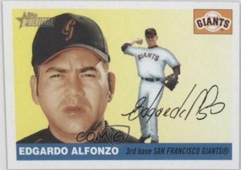 Edgardo Alfonzo #79 Baseball Cards 2004 Topps Heritage
