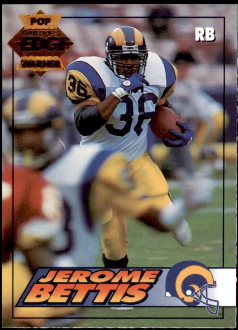 Jerome Bettis #109 Football Cards 1994 Collector's Edge Boss Rookies Update Pop Warner Promos