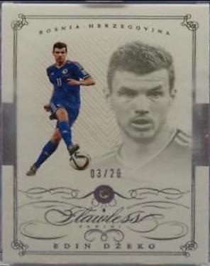 Edin Dzeko #49 Soccer Cards 2016 Panini Flawless