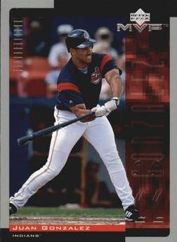 Juan Gonzalez #53 Baseball Cards 2001 Upper Deck MVP
