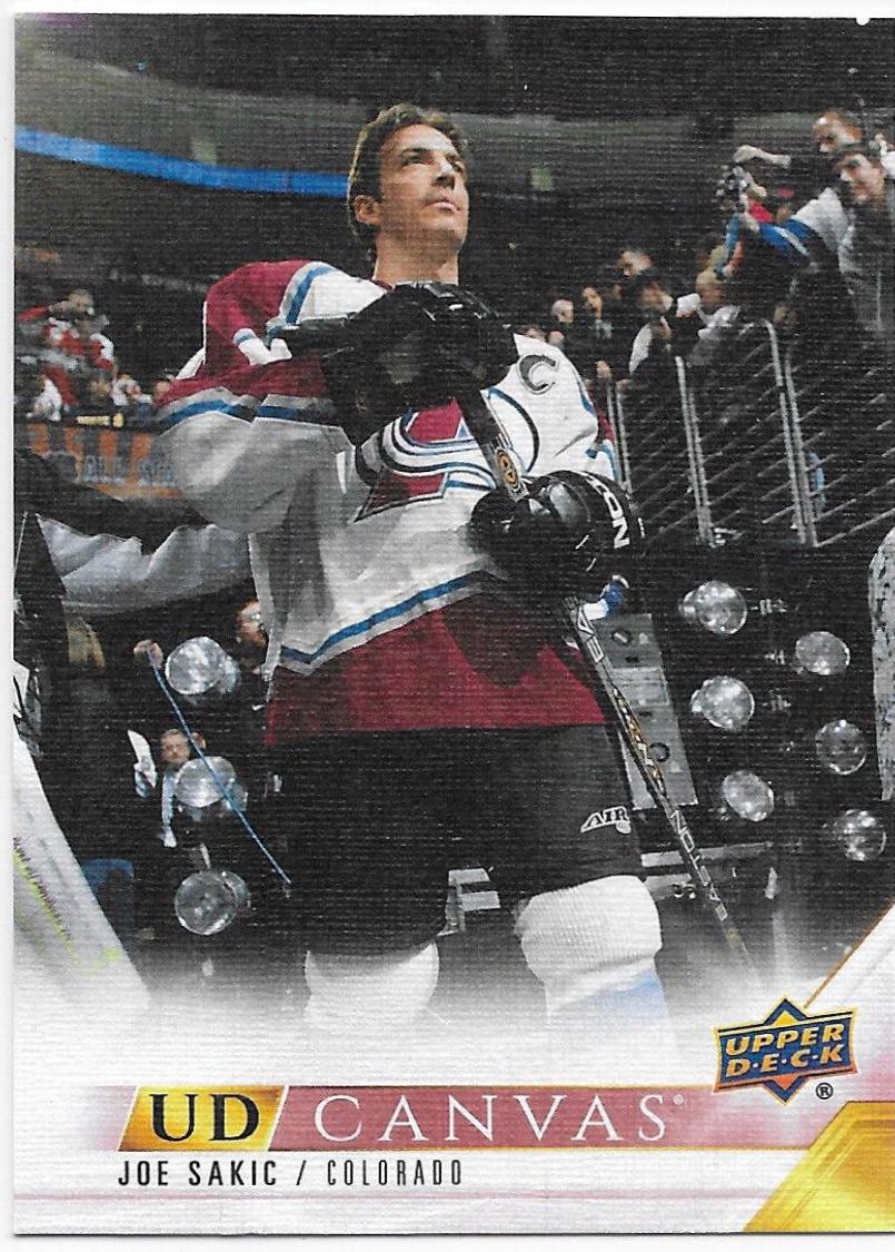 Joe Sakic #C248 Hockey Cards 2022 Upper Deck UD Canvas