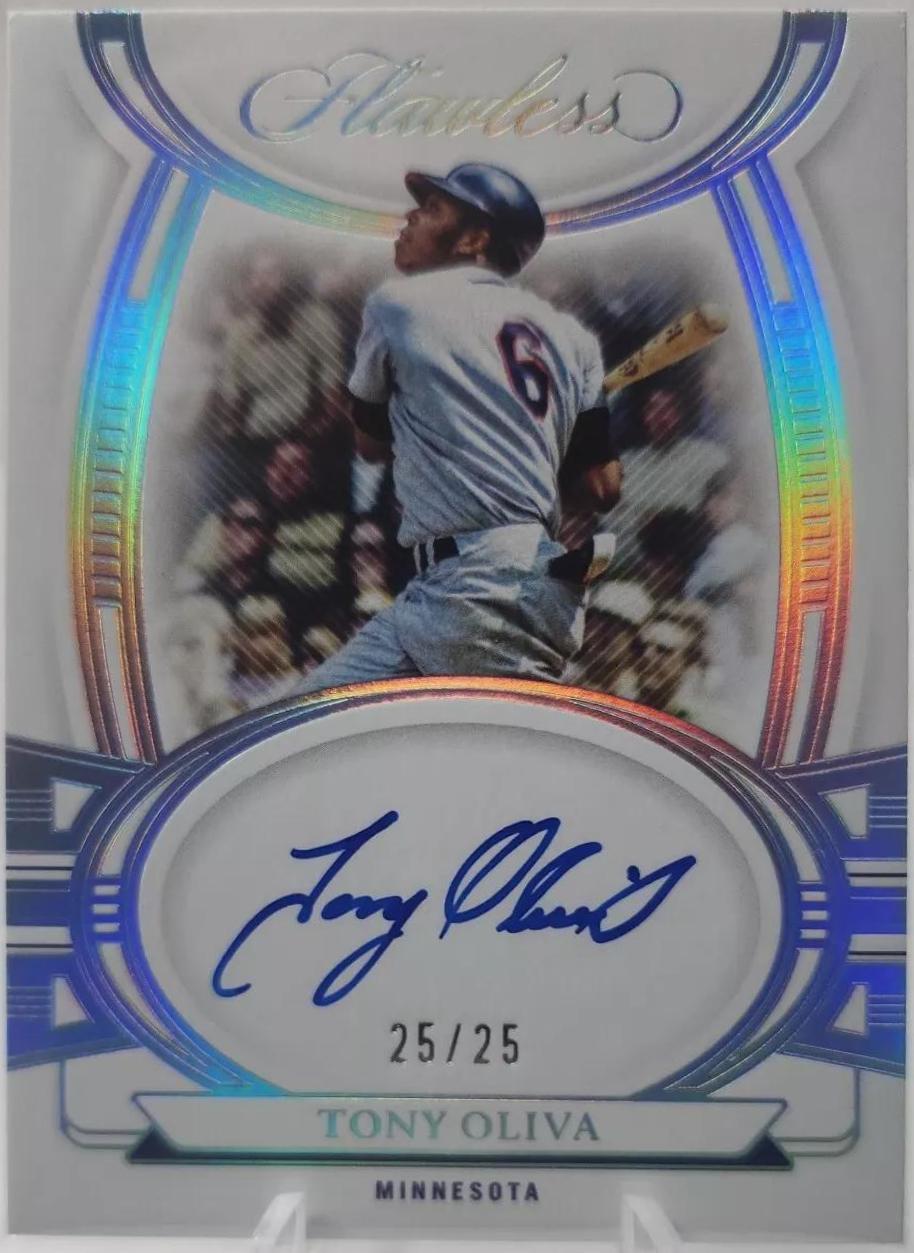 Tony Oliva #FS-TO Baseball Cards 2023 Panini Flawless Signatures