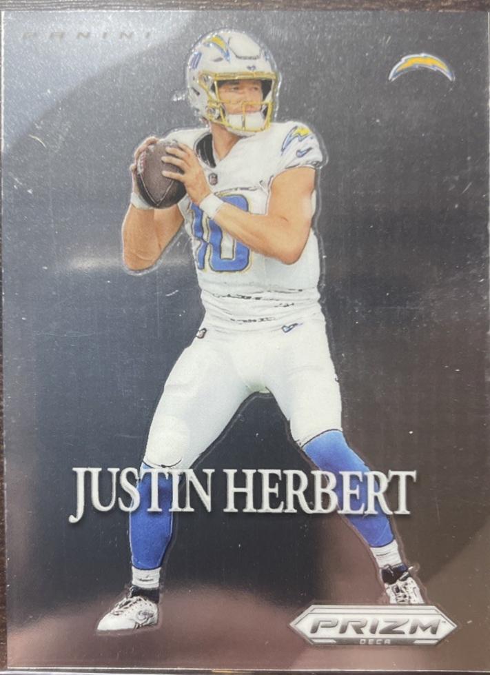 Justin Herbert #7 Football Cards 2024 Panini Prizm Deca Most Valuable Player