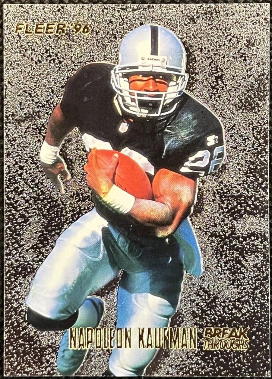 NAPOLEAN KAUFMAN #11 Football Cards 1996 Fleer Breakthroughs