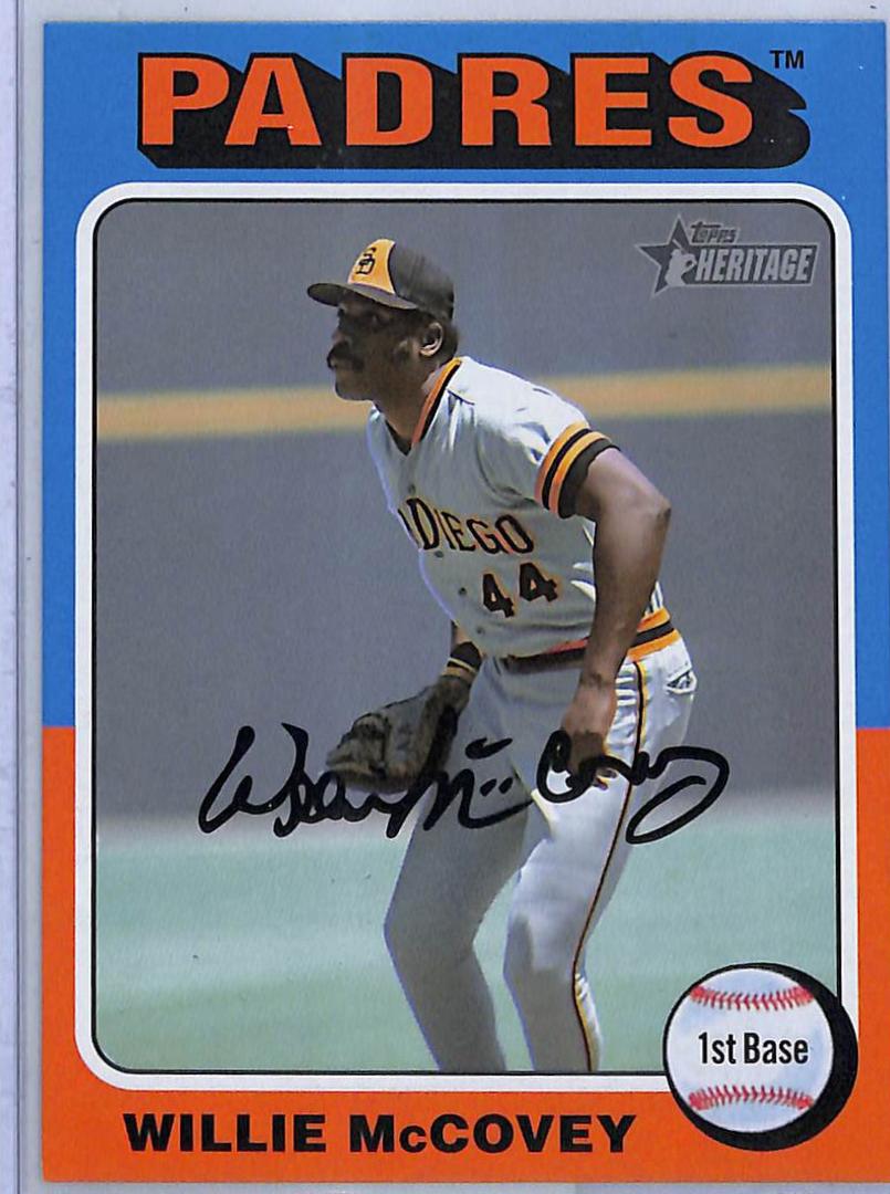 Willie McCovey #OB-47 Baseball Cards 2024 Topps Heritage Oversized 1975 Box Loader
