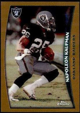 Napoleon Kaufman #14 Football Cards 1998 Topps Chrome