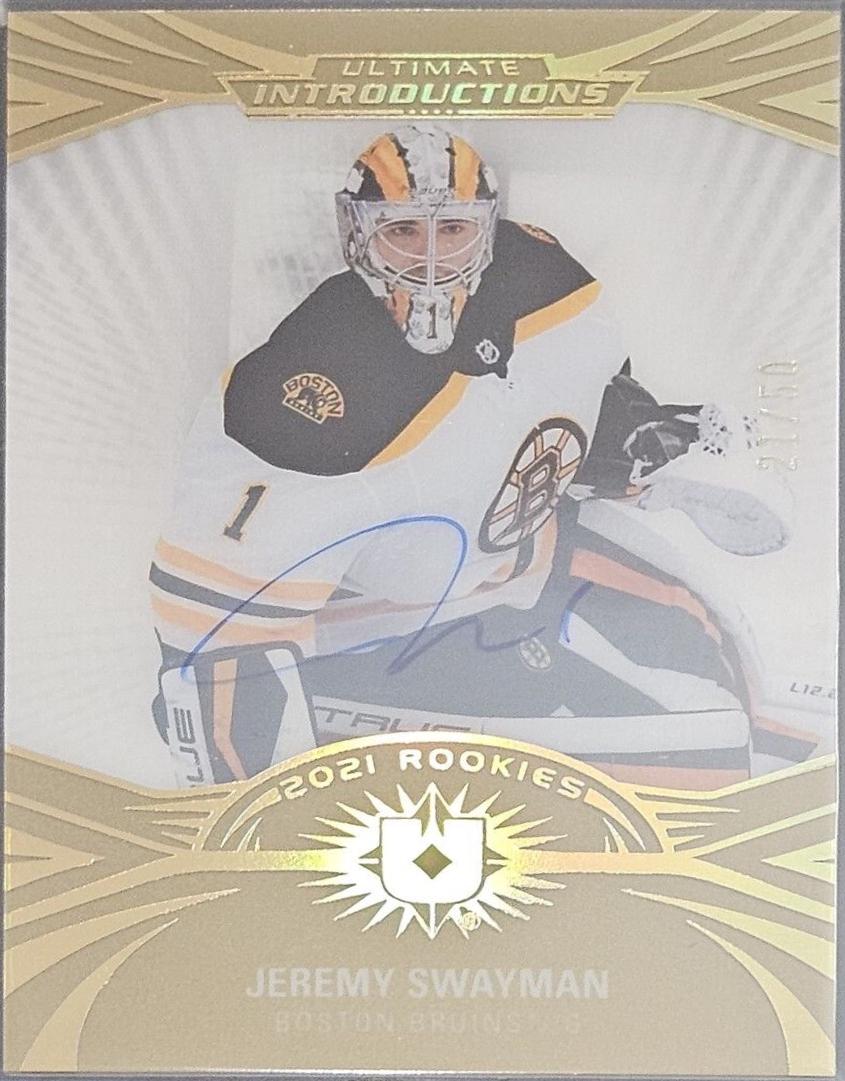 Jeremy Swayman [Gold Autograph] #UI-7