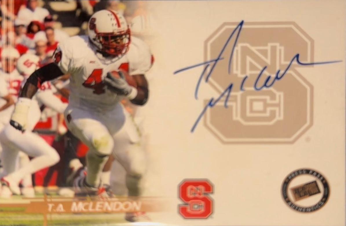 T.A. Mclendon Football Cards 2005 Press Pass Autograph