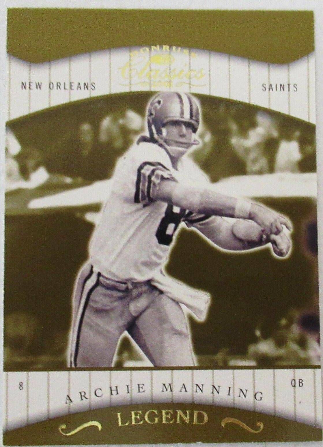 Archie Manning #180 2001 Panini Donruss Classics Football
