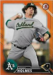 Grant Holmes [Orange] #BD-142 Baseball Cards 2016 Bowman Draft Prices
