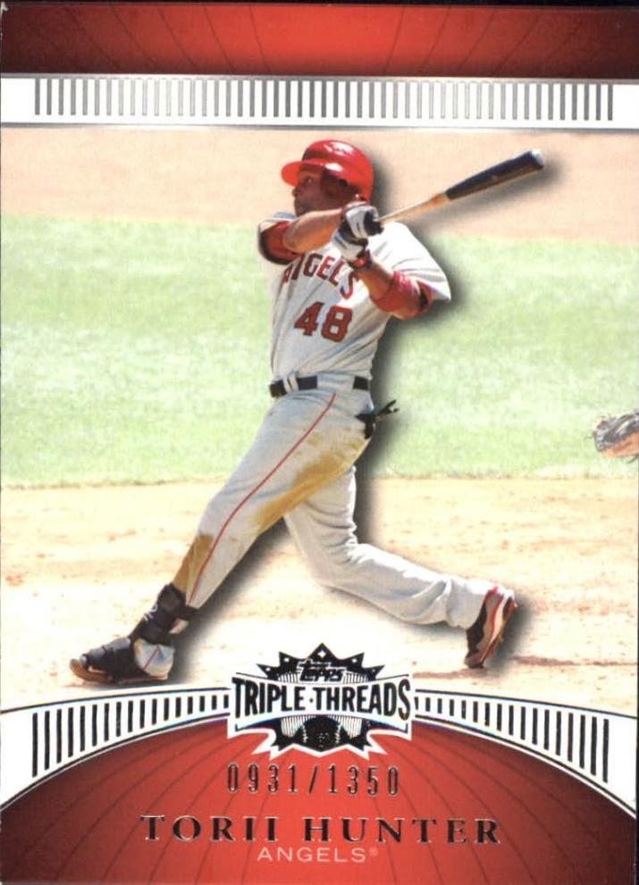 Torii Hunter #111 Baseball Cards 2010 Topps Triple Threads