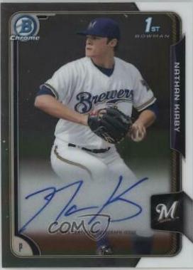 Nathan Kirby #BCA-NK 2015 Bowman Draft Baseball Chrome Autographs