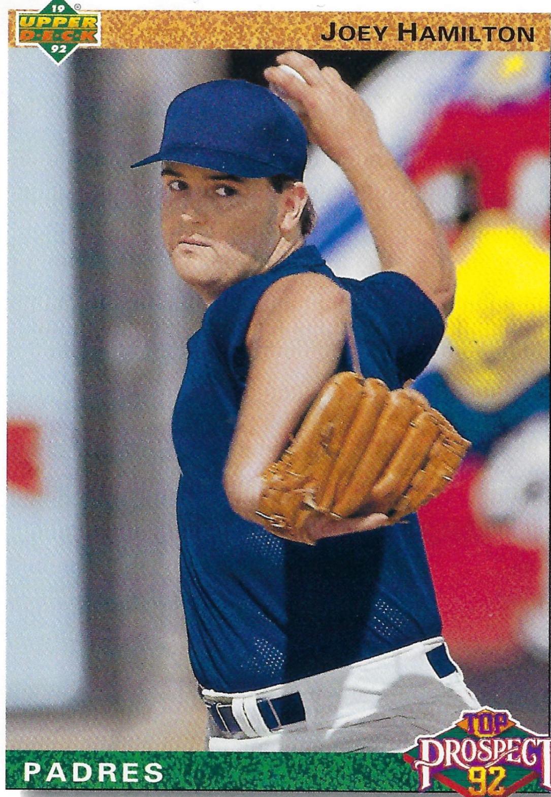 Joey Hamilton #67 Baseball Cards 1992 Upper Deck