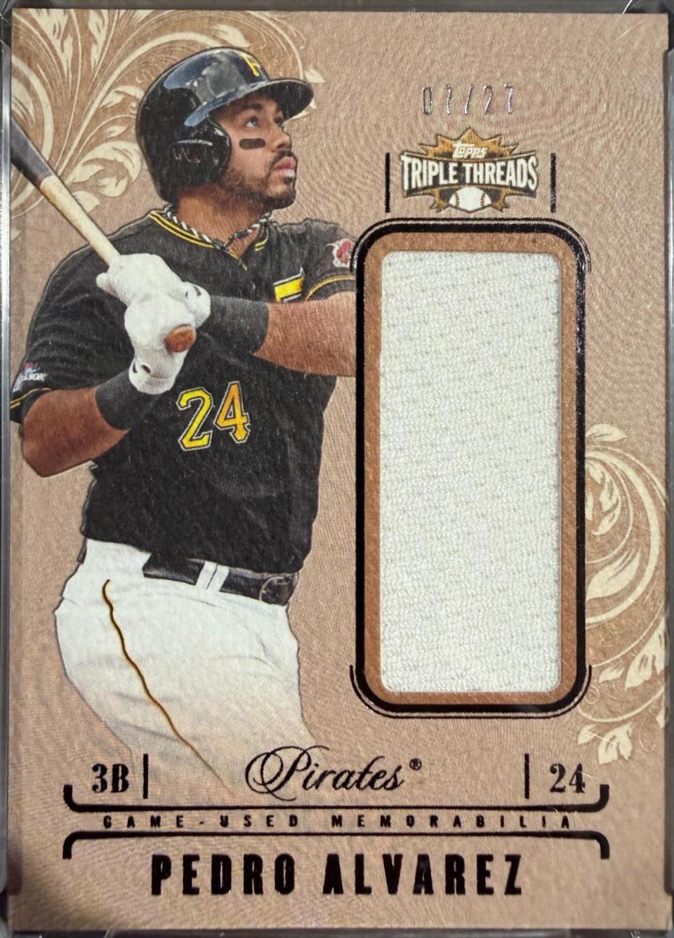 Pedro Alvarez #UJR-PAL 2014 Topps Triple Threads Baseball Unity Jumbo Relics