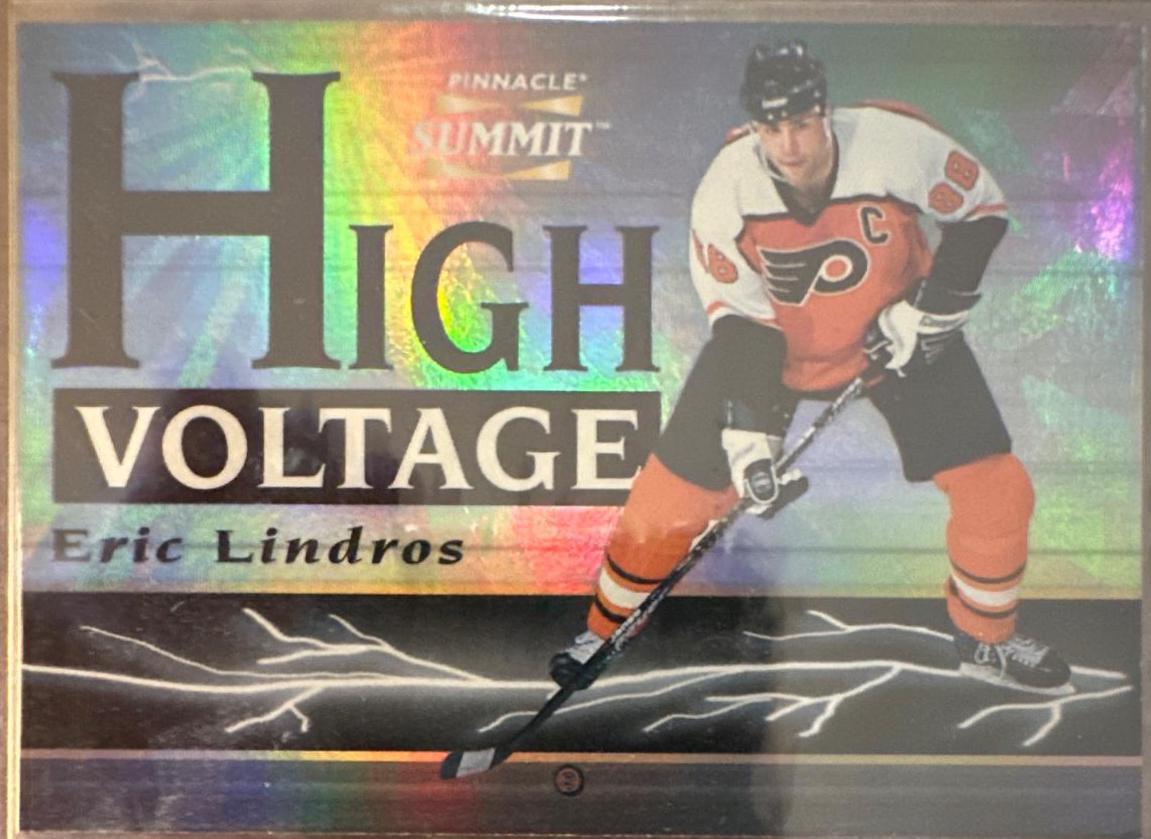 Eric Lindros #16 Hockey Cards 1996 Pinnacle Summit High Voltage