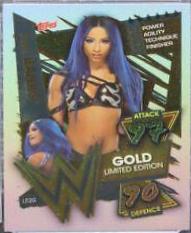 Sasha Banks #LE2G Wrestling Cards 2021 Topps Slam Attax WWE Limited Edition Gold