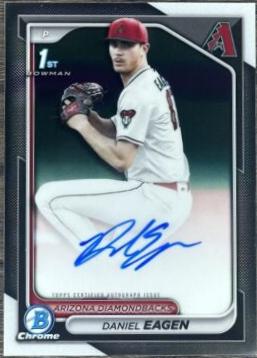 Daniel Eagen #CPA-DE Baseball Cards 2024 Bowman Draft Chrome Prospect Autograph