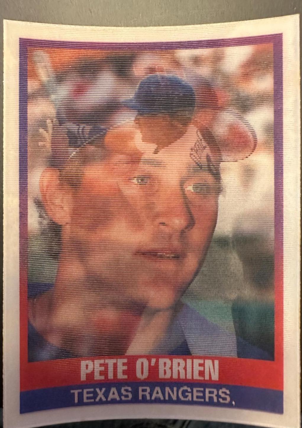 Pete O'Brien #8 Baseball Cards 1989 Sportflics