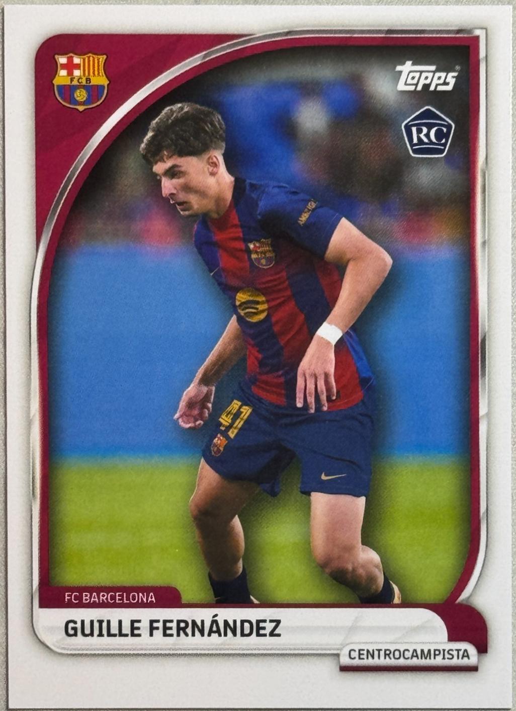 Guille Fernandez #6 2025 Topps Fc Barcelona Collector Tin Soccer