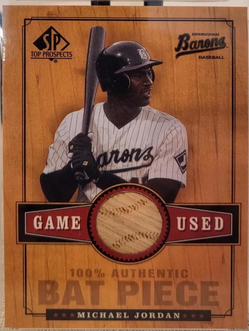 Michael Jordan #B-MJ Baseball Cards 2001 SP Top Prospect