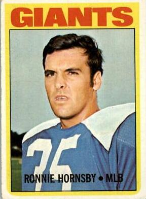 Ron Hornsby #16 Football Cards 1972 Topps