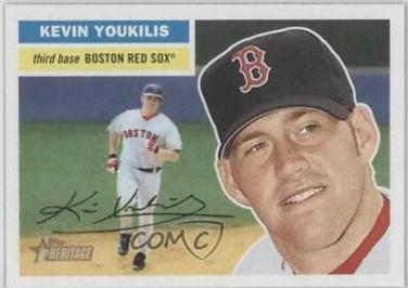 Kevin Youkilis #36 Baseball Cards 2005 Topps Heritage