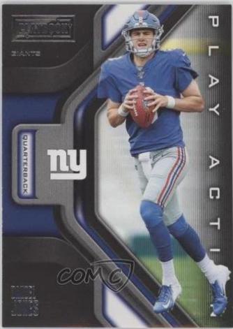 Daniel Jones #3 Football Cards 2019 Panini Playbook Play Action