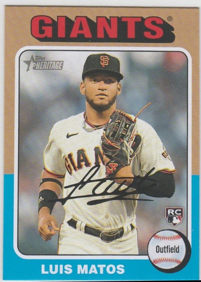 Luis Matos #101 Baseball Cards 2024 Topps Heritage Color Swap