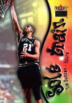 Tim Duncan #14 Basketball Cards 2000 Fleer Premium Sole Train