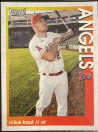Mike Trout #1 Baseball Cards 2022 Topps Archives Snapshots