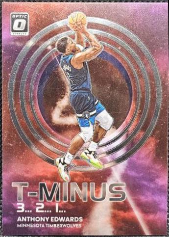 Anthony Edwards #11 Basketball Cards 2022 Panini Donruss Optic T Minus 3 2 1