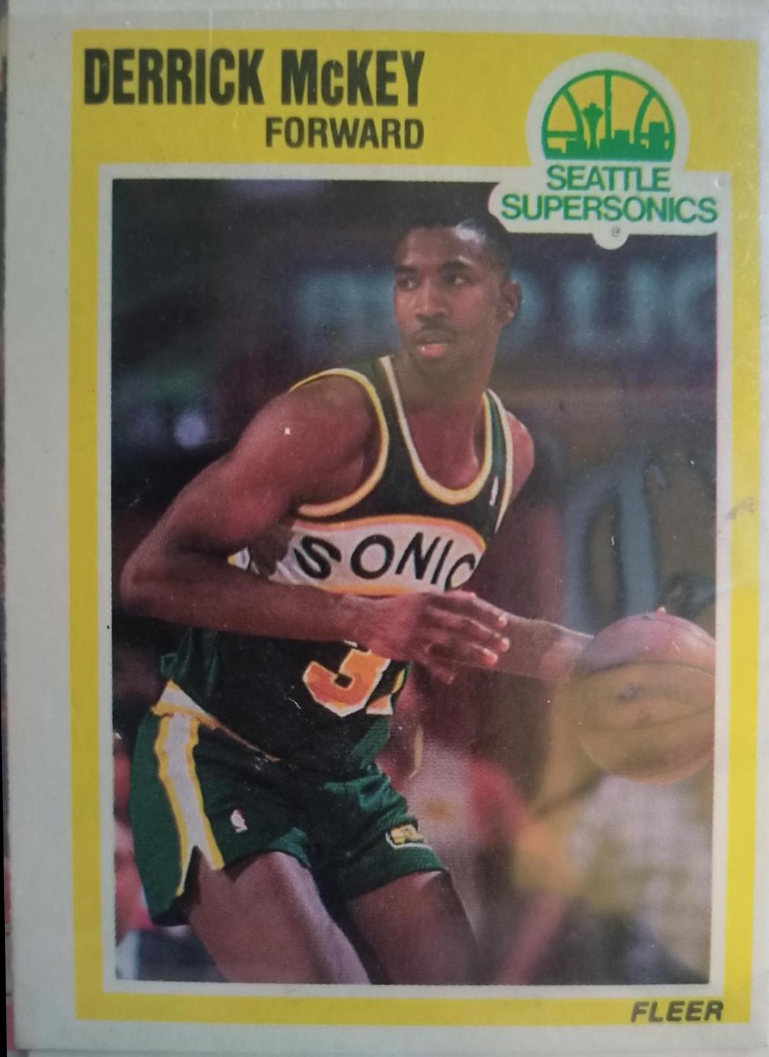 Derrick McKey #149 Basketball Cards 1989 Fleer