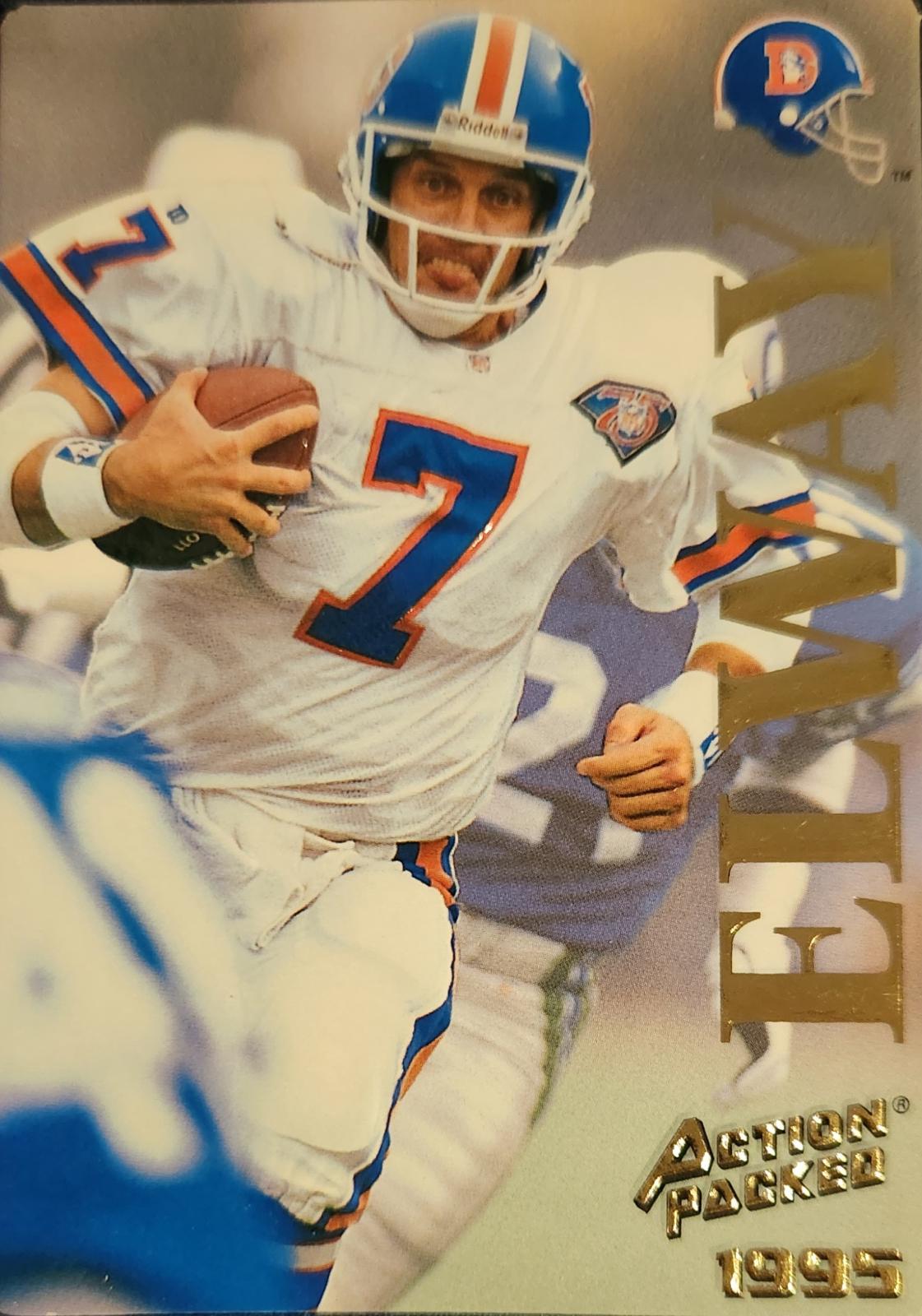 John Elway #14 Football Cards 1995 Action Packed