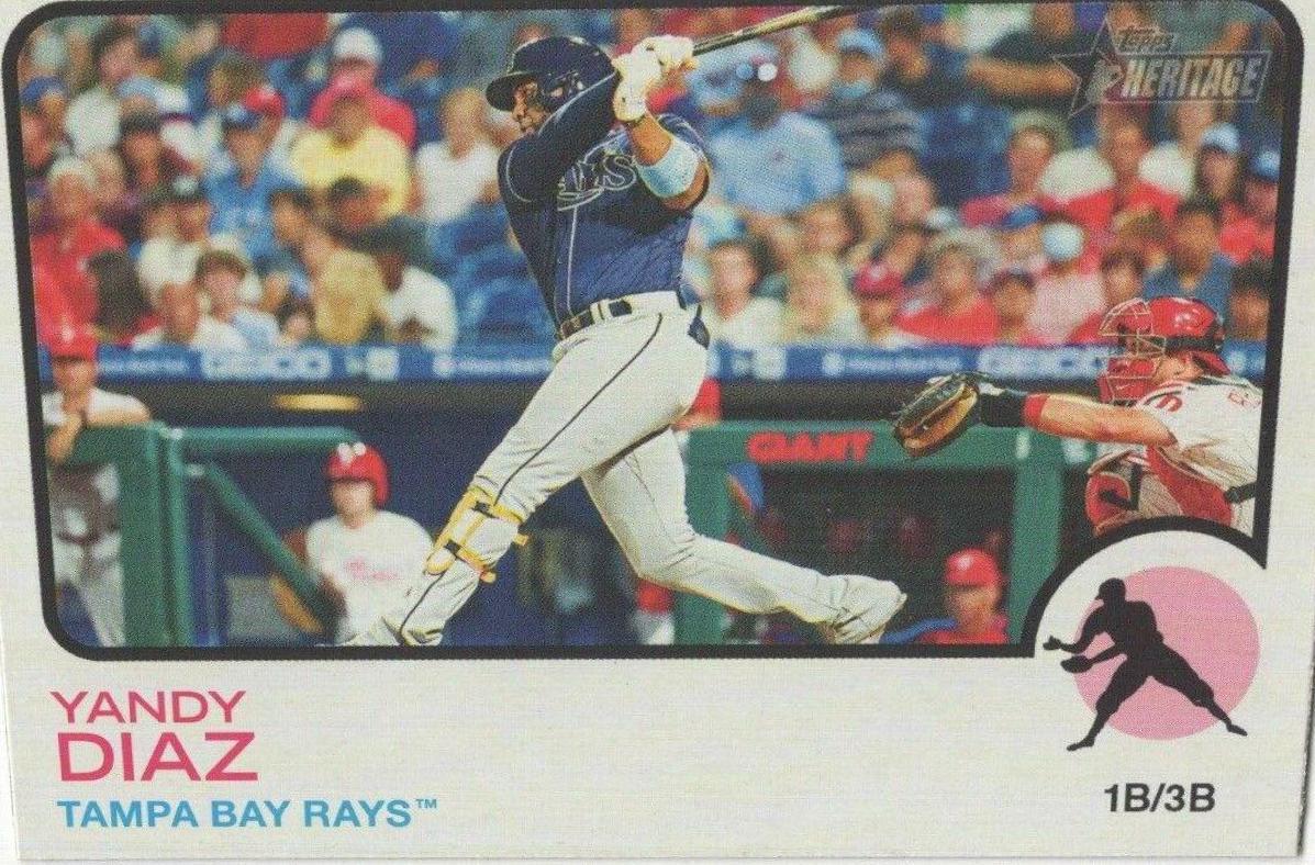 Yandy Diaz #363 Baseball Cards 2022 Topps Heritage