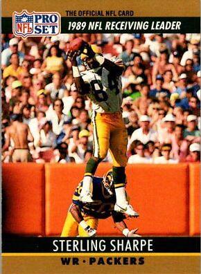 Sterling Sharpe #13 Football Cards 1990 Pro Set FACT Cincinnati
