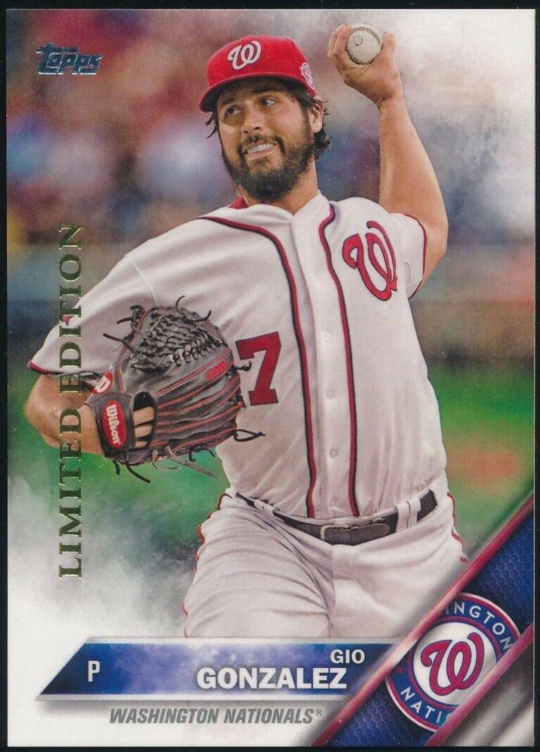 Gio Gonzalez #47 Baseball Cards 2016 Topps Limited Edition