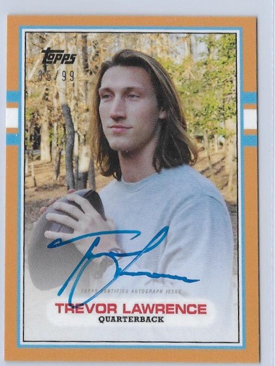 Trevor Lawrence #27A 2021 Topps X Trevor Lawrence Football